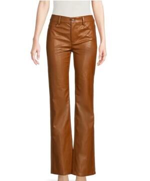 A.L.C. Freddie Brown Faux Leather Bootcut Pants Women’s Size 14